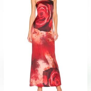 COPY - NEW Kim shui red rose dress